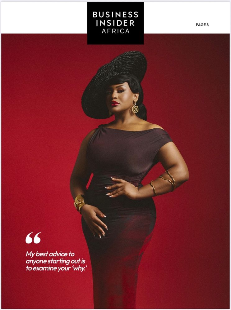 Business Insider Africa page 8 with a pull quote