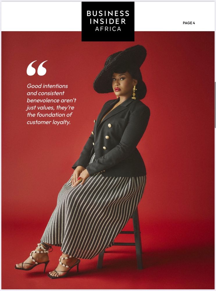 Business Insider Africa page 4 with a pull quote